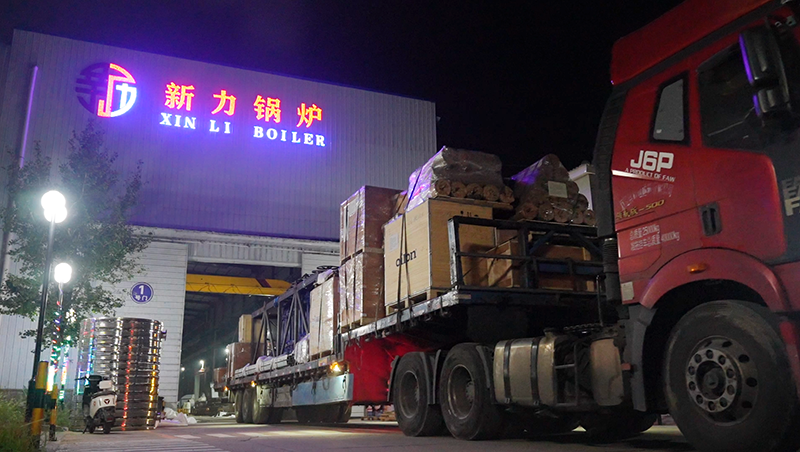 凌晨1点，问鼎国际锅炉的灯还亮着——为客户发出一台25吨生物质锅炉